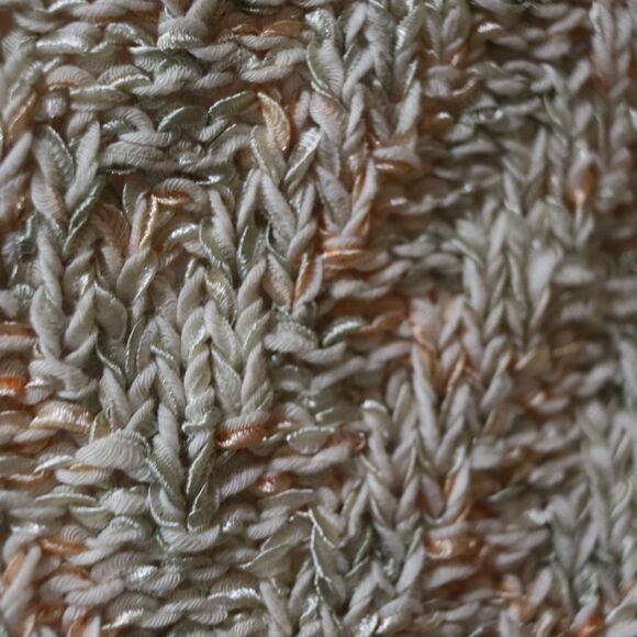 Marilena Chicago Pastel Knit Tank Top Large Green Trim Vintage Y2K Romania - Picture 9 of 10